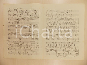 Oggetto da collezione cartaceo 1900 ca Giuseppe SILVESTRI SÃ©rÃ©nade d autrefois Spartito manoscritto COPIA 1