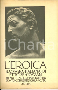 Giornale, rivista storica 1939 MILANO L EROICA ETTORE COZZANI Opere di Franco ASCO Anno XXVIII 253254 1