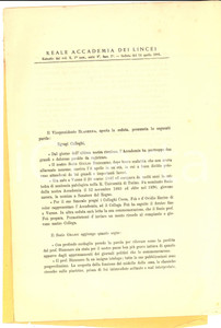 Libro, pubblicazione d epoca 1901 ROMA Accademia dei LINCEI In morte del socio Giulio BIZZOZZERO Estratto 1