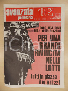 Giornale, rivista storica 1979 AVANZATA PROLETARIA Fronte Operaio sconfitto alle elezioni vuole rivincita 1