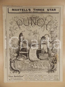 Giornale, rivista storica 1902 LONDON Rivista PUNCH n. 3184 Giornale satirico ILLUSTRATO 1