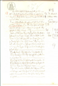 Documento originale, autentico 1882 CASALBELLOTTO CR Pietro FASSU  acquista casa con fondo agricolo 1