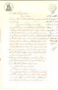 Documento originale, autentico 1871 CASTEL PONZONE CR Contratto di esattoria a favore di Antonio CERATI 1