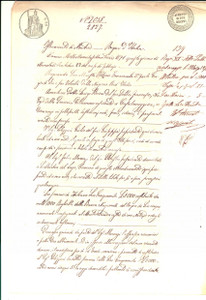 Documento originale, autentico 1871 SAN MARTINO DEL LAGO CR Giulio PELIZZONI presta denaro a Felice MARENZI 1
