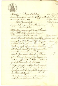 Documento originale, autentico 1872 CASALMAGGIORE CR Rettifica censuaria pro Mariano ZANIBELLI acquisto bosco 1