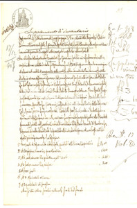 Documento originale, autentico 1907 CASALMAGGIORE CR Supplemento di inventario beni defunto Antonio BADALOTTI 1