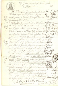 Documento originale, autentico 1907 MOTTA BALUFFI CR Francesco MULATTIERI dona casa al figlio Cesare 1