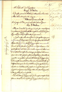 Documento originale, autentico 1865 CREMONA Quietanza di Angelo SAJNI pro debitori fratelli BINI Manoscritto 1