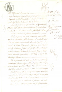Documento originale, autentico 1883 PIEVE TERZAGNI CR Cancellazione iscrizione pro Giuseppe Angelo MANTOVANI 1
