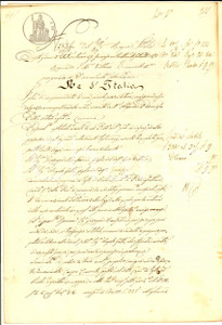 Documento originale, autentico 1870 SESTO ED UNITI CR Giuseppe MANFREDINI vende campo CANNETO ad Angelo GATTI 1