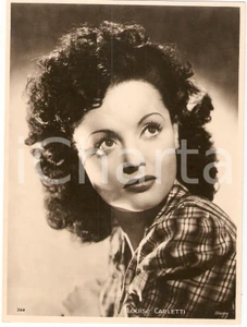 Fotografia d epoca originale 1950 ca CINEMA Actress Louise CARLETTI Portrait Fotografia seriale 1