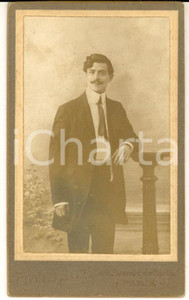 Fotografia d epoca originale 1912 PARIS Ritratto di AndrÃ© LECOMTE Fotografia F. WIBAUT CDV 1