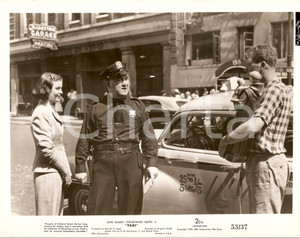 Fotografia d epoca originale 1953 TAXI Dan DAILEY and Constance SMITH stopped by a cop Foto DANNEGGIATA 1