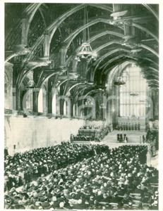 Fotografia d epoca originale 1939 LONDON Presidente Albert LEBRUN accolto a Westminster Hall Fotografia 1