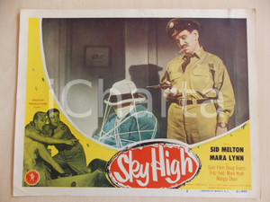 Oggetto da collezione cartaceo 1951 SKY HIGH Sid MELTON con un ostaggio LOBBY CARD Manifestino 1