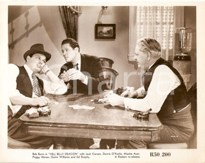 Fotografia d epoca originale 1940 ALIAS THE DEACON Bob BURNS Thurston HALL Partita di poker Foto di scena 1
