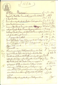 Documento originale, autentico 1904 VICOBELLIGNANO Divisione ereditaria per beni defunto Giovanni AROLDI 1