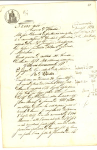 Documento originale, autentico 1871 CREMONA Quietanza ad Agostino TRONCONI per saldo debito Luigi PASSANI 1