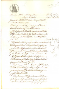 Documento originale, autentico 1872 SAN DANIELE PO CR Antonio MASSERA vende casa con orto ad Andrea POLI 1