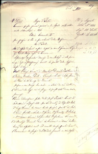 Documento originale, autentico 1866 TORRE DE  PICENARDI Luigi SOMMI PICENARDI affitta terra a fratelli CONTI 1