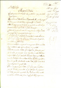 Documento originale, autentico 1866 ISOLA DOVARESE Ricognizione debito Francesco SANFELICI pro Achille DOVARA 1