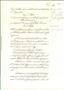 Documento originale, autentico 1866 CAPPELLA PICENARDI Giovanni ROBUSTI vende terra a Giovanni Battista BRIANZI 1