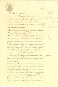 Documento originale, autentico 1899 CASALMAGGIORE CR Procura speciale di Rosa IDA all avv. Emilio TEDESCHI 1