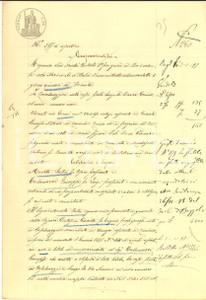Documento originale, autentico 1898 CASALMAGGIORE Pietro MONETA vende casa in via ROMANI a Giuseppe TALAMAZZI 1