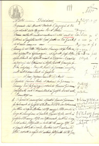 Documento originale, autentico 1899 GUSSOLA CR Divisione ereditaria defunto Gioavnni CONCARI Manoscritto 1