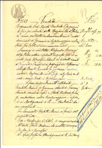 Documento originale, autentico 1899 MARTIGNANA DI PO CR Maria CONTILLI vende casa ad Antonio STORTI 1