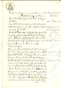 Documento originale, autentico 1892 CASALBELLOTTO CR Adolfo GORNI vende fondo MOTTAIOLA a Francesco ZAINI 1