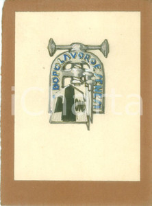 Stampa, bozzetto originale 1935 MILANO O.N.D. Dopolavoro SENESI Bozzetto DISEGNATO A MANO per medaglia 1
