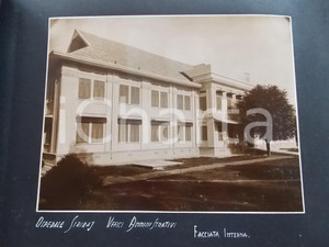 Fotografia d epoca originale 1920 ca BANGKOK Ospedale SIRIRAJ Uffici amministrativi  Facciata interna Foto 1