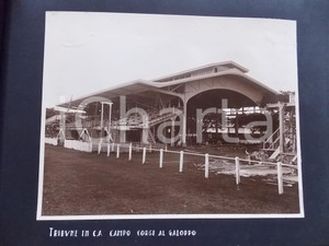 Fotografia d epoca originale 1920 ca BANGKOK Ippodromo Galoppo  Nuove tribune in cemento armato Foto RARA 1