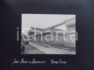 Fotografia d epoca originale 1920 ca BANGKOK THAILANDIA Bacino di decantazione  Opera finita Foto RARA 1