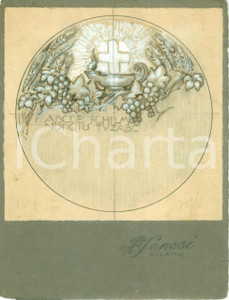 Stampa, bozzetto originale 1935 ca MILANO ? Congresso Eucaristico Internazionale Bozzetto DISEGNATO A MANO 1