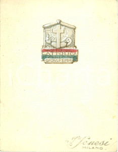 Stampa, bozzetto originale 1935 ca MILANO Azione Cattolica Italiana Femminile Bozzetto DISEGNATO A MANO 1