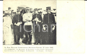 Cartolina originale da collezione 1905 Raid MIlitaire International BRUXELLES  OSTENDE Vainqueurs Carte postale 1