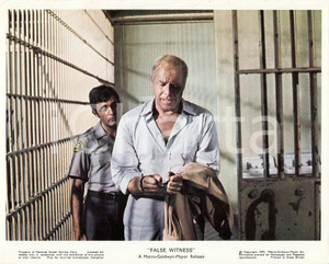 Oggetto da collezione cartaceo 1970 ZIG ZAG George KENNEDY in prigione nel film di Richard A. COLLA Manifestino 1