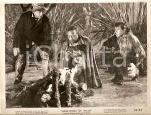 Fotografia d epoca originale 1957 SOMETHING OF VALUE Rock HUDSON Juano HERNANDEZ Movie by Richard BROOKS Foto 1