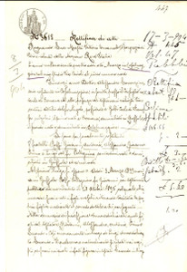 Documento originale, autentico 1904 GUSSOLA CR Rettifica atti famiglia contadina del fu Pellegrino ROSSI 1