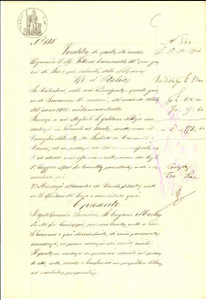 Documento originale, autentico 1908 CALVATONE CR Don Eugenio MORANDI vende a Luigi SIMONAZZI porzione di casa 1