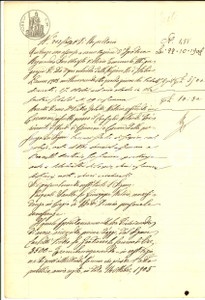 Documento originale, autentico 1908 CINGIA DE  BOTTI CR Quietanza di Saulle PASQUALI a Pietro CARLETTI 1