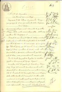 Documento originale, autentico 1904 CREMONA Prestito SocietÃ  Popolare Mutuo Credito a Silvestro ROMAGNOLI 1