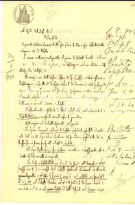 Documento originale, autentico 1904 CASALBELLOTTO CR Maria CARNEVALI vende casa a Luigi ISOLDI Manoscritto 1