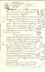 Documento originale, autentico 1904 RIVAROLO DEL RE Giuseppa STABILI vende podere a Fermo LODI RIZZINI 1