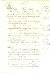 Documento originale, autentico 1878 VESCOVATO CR Quietanza di Carlo FONTANA ad Ambrogio FIORINI Manoscritto 1