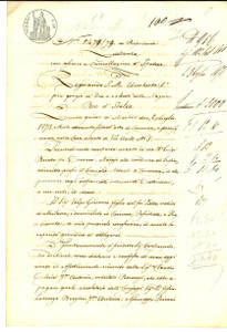 Documento originale, autentico 1878 CREMONA Quietanza Giacomo VOLPI a Claudia CLERICI BERENZI Manoscritto 1