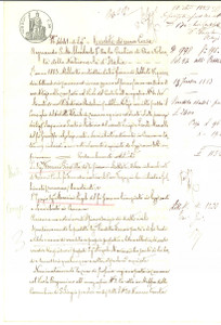 Documento originale, autentico 1883 CREMONA Giuditta FERRARI vende casa in vicolo BERGANINO ad Angelo MARINI 1