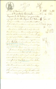Documento originale, autentico 1883 GABBIONETA Mandato generale di Carlo PIVA al fratello Pietro Manoscritto 1